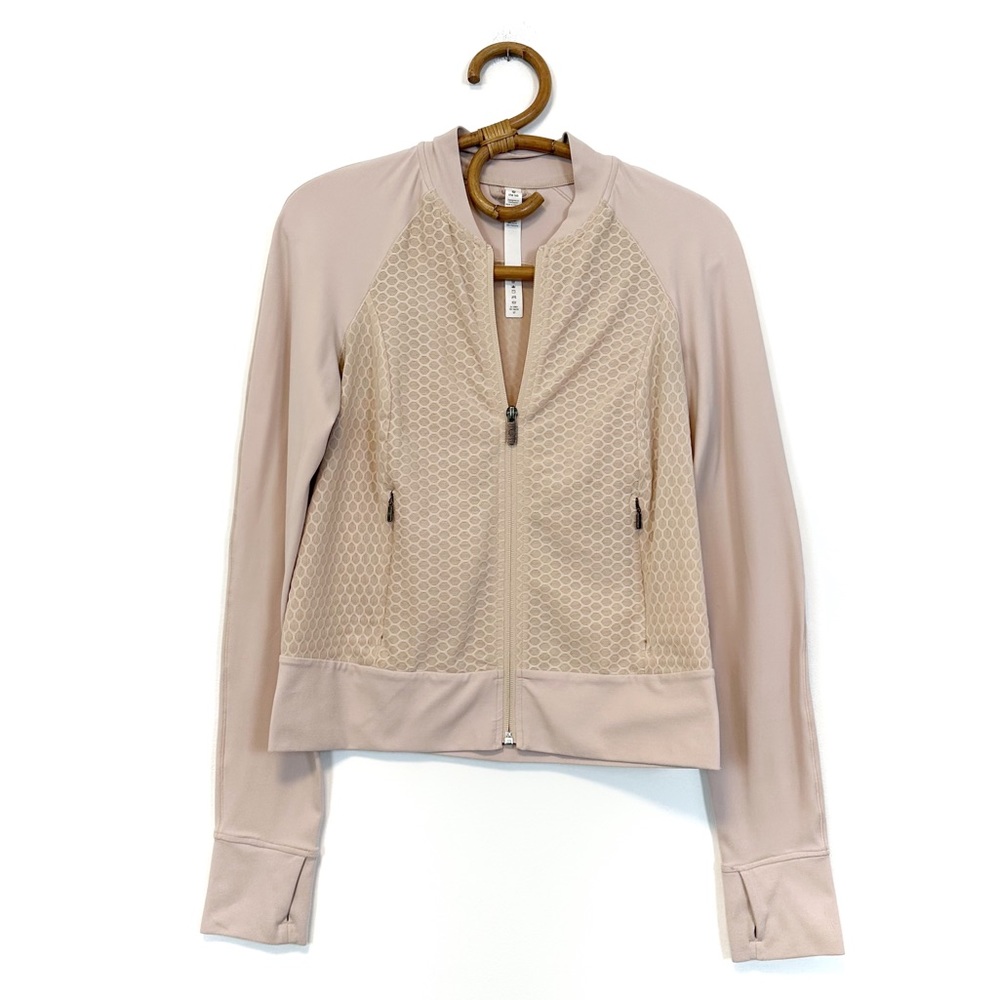Lululemon Lab | Mesh Front Blush Pink Jacket Size 6